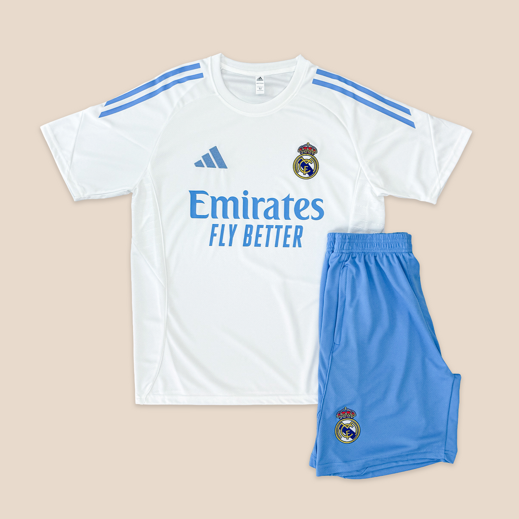 Real Madrid Training Set White - Short Sleeve
