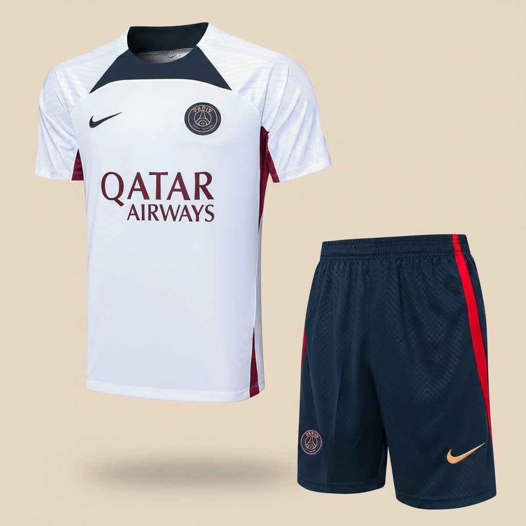 PSG White & Blue Jersey Set