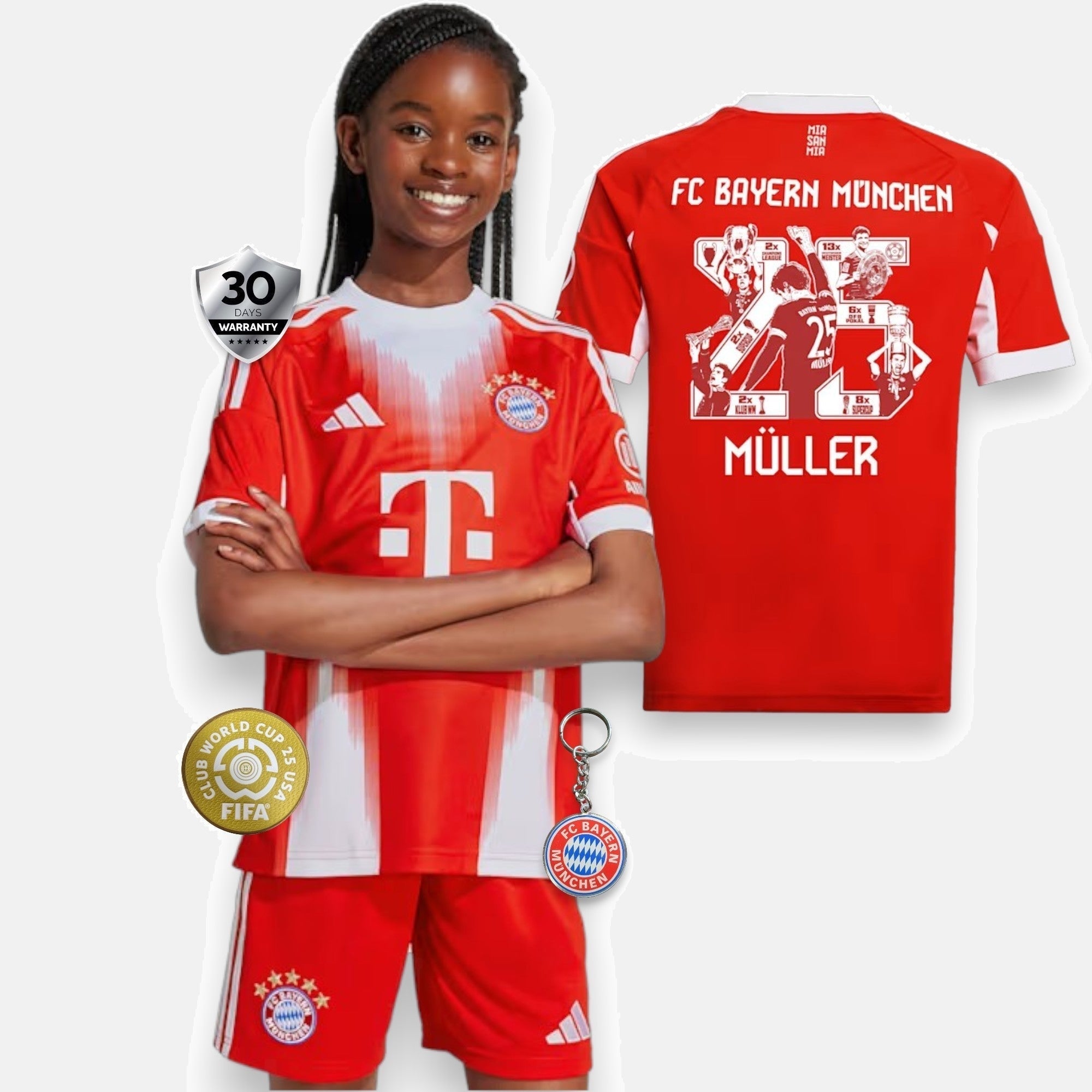 Kids Bayern Munich Home Kids 2025/26 - Müller Special Edition