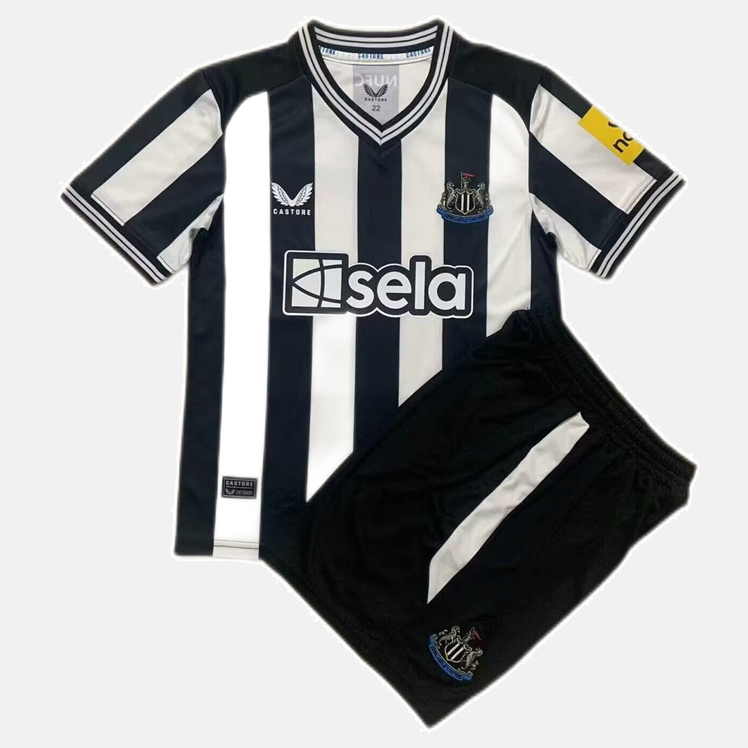 Newcastle United 2023/24 Kids Home - Black and White